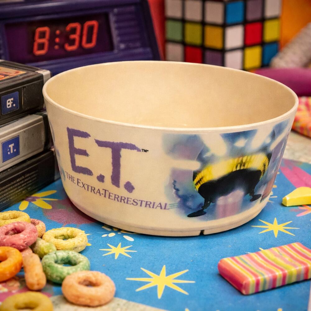 Vintage 1982 E.T. Retro Cereal Bowl Deka Melamine Movie Collectible